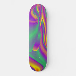 Skate Magia das cores, Abstrato 3D Rainbowart