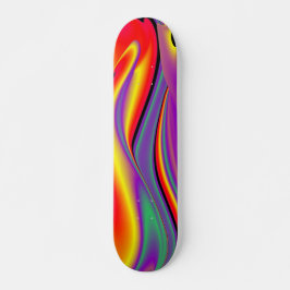Skate Magia das cores, Abstrato 3D Rainbowart