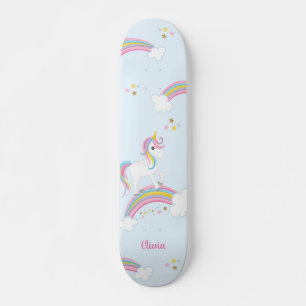 Skate Magical Rainbow Unicorn Personalizado