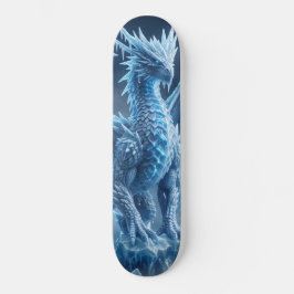 Skate Magnífico Dragão de Gelo Azul