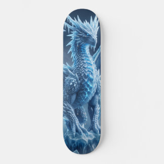 Skate Magnífico Dragão de Gelo Azul