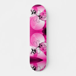 Skate Maleável Cruzador do Sol, Rosa Havaiano, Pro Longo