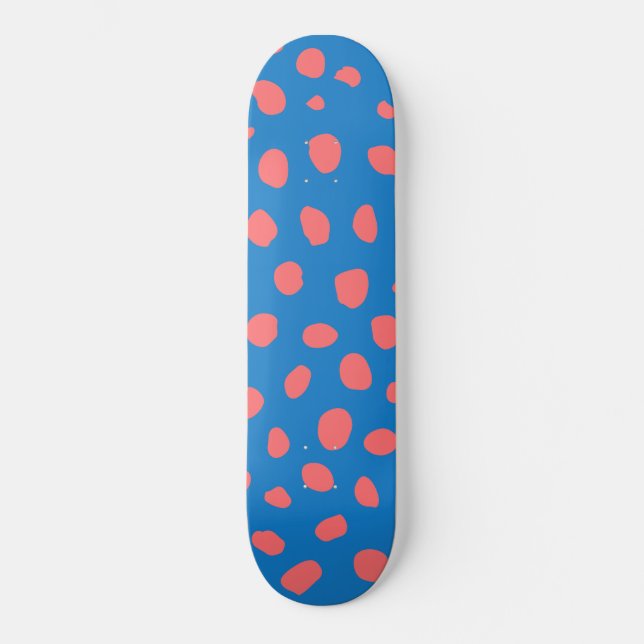 Skate Manchas de Guepardo Azul Coral (Frente)