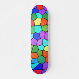 Skate Manchas Vidro-Arco-Íris