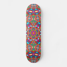 Skate Mandala colorido emaranhado