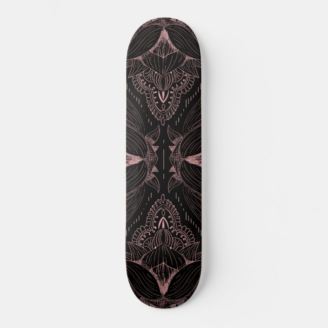 Skate Mandala de Flores 2 (Frente)