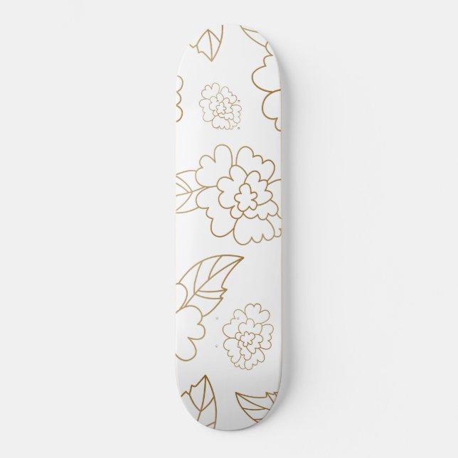 Skate Mandala de Flores 2 (Frente)