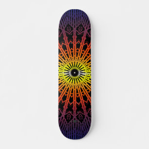Skate Mandala do Espelho Mágico ( Arco-íris )
