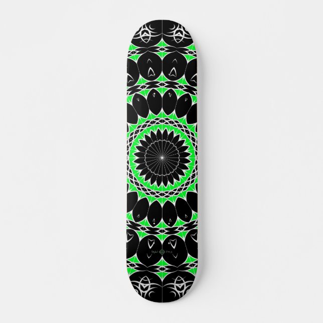 Skate Mandala Tribal Celta ( Verde ) (Frente)