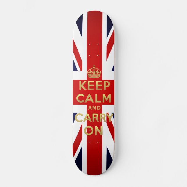 Skate Mantenha a bandeira britânica calma Union Jack GB (Frente)