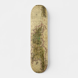 Skate Mapa 1639 histórico de Hispaniola - Joana Vinckeb