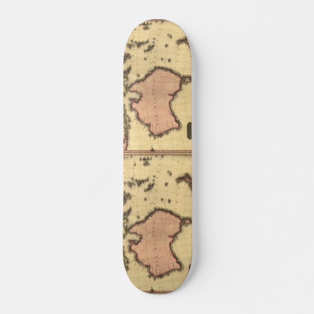 Skate Mapa da Australásia de 1818 - Austrália, Nova Zelâ (Frente)