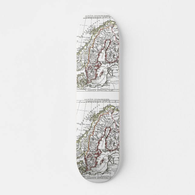 Skate Mapa de 1806 - La Suede no le Danemarck (Frente)