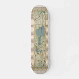 Skate Mapa de 1875 da Poster do Central Park