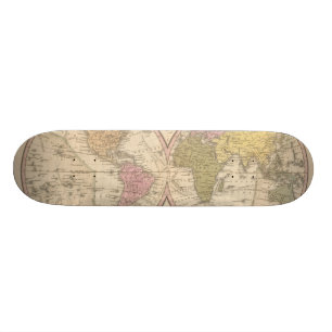 Skate Mapa do mundo na projeção Globular 2