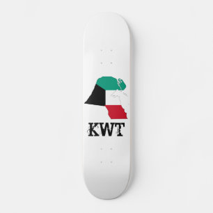 Skate Mapa do Sinalizador do Kuwait