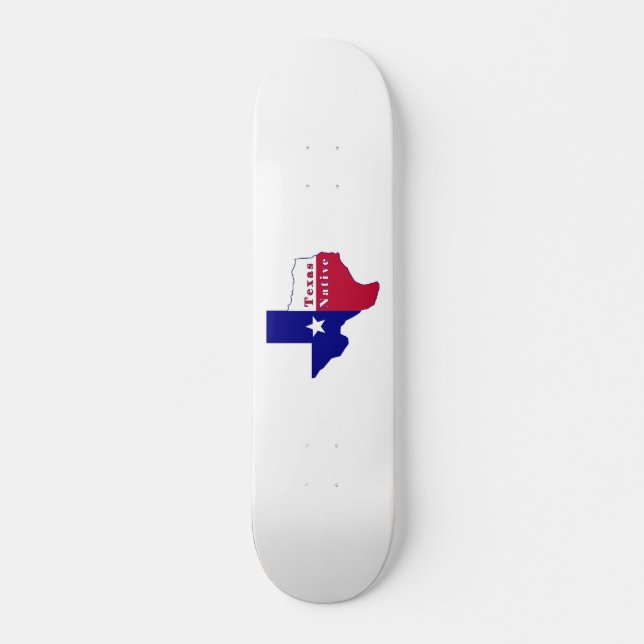 Skate Mapa do Sinalizador Nativo do Texas (Frente)
