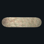 Skate Mapa do Texas com o County Borders<br><div class="desc">Este maravilhoso mapa do estado do Texas mostra como as linhas do condado foram desenhadas. Contém também a transformação do Álamo, um derrick de petróleo, e cowboys em cavalos. Mostre um pouco de amor ao Estado Solitário comprando este impressão!</div>