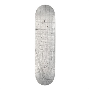 Skate Mapa do vintage da Nova Iorque (1911)