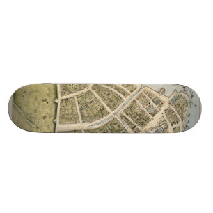 Skate Mapa do vintage de New Amsterdam (1660)