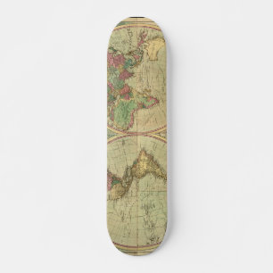 Skate Mapa Mundial Antiquado de Carington Bowles, cerca 