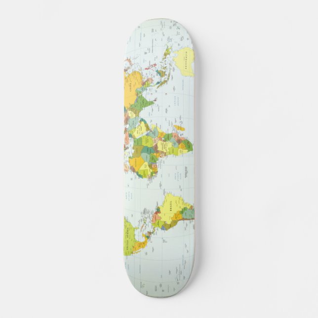 Skate mapa+mundo+globo+país+atlas (Frente)