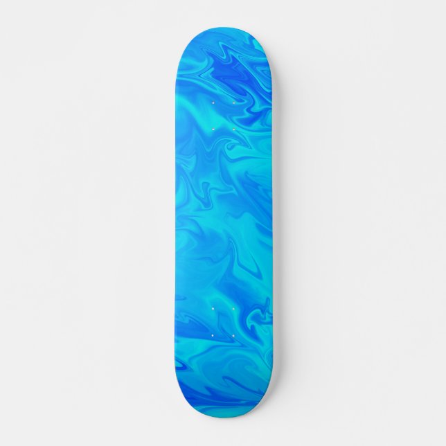 Skate Marble Swirl Aqua Blue (Frente)