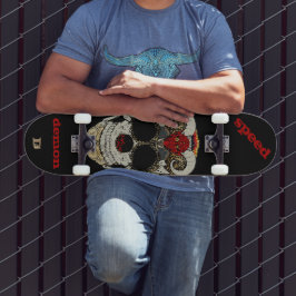 Skate Marca Dd Do Demônio Da Velocidade Do Crânio