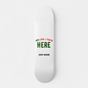 SKATE MARCA VERIFICADA BRANCA PERSONALIZÁVEL MODERNA
