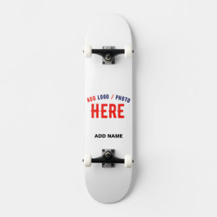 SKATE MARCA VERIFICADA BRANCA PERSONALIZÁVEL MODERNA
