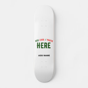 SKATE MARCA VERIFICADA BRANCA PERSONALIZÁVEL MODERNA