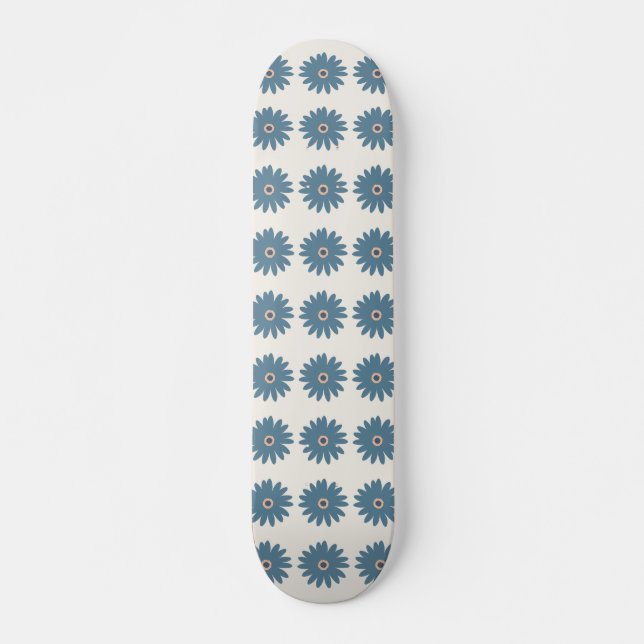 Skate Margarida Azul e Creme (Frente)
