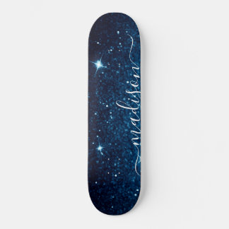 Skate Marinho Blue Sparkle Glitter Personalizado