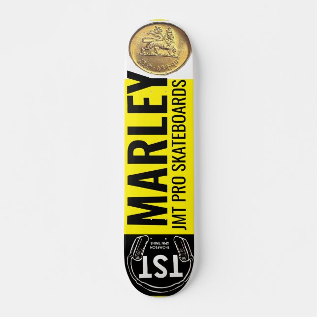 Skate MARLEY JMT Pro Skateboards Skateboard, 7¾" Deck (Frente)
