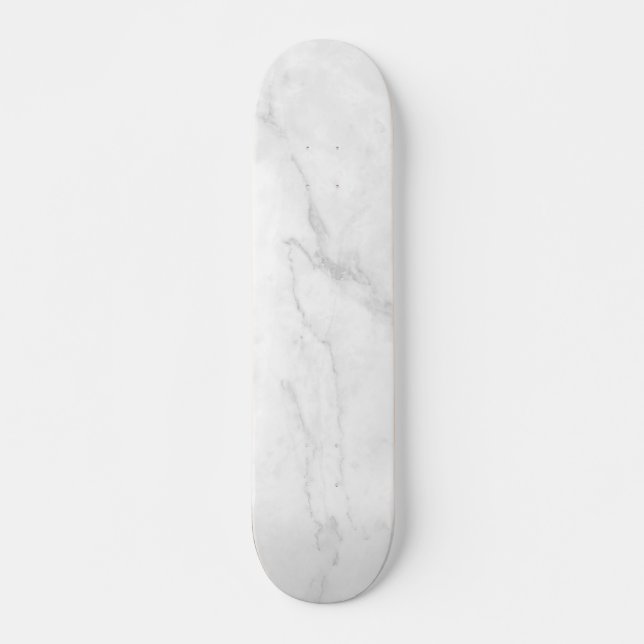Skate Mármore Branco Moderno (Frente)