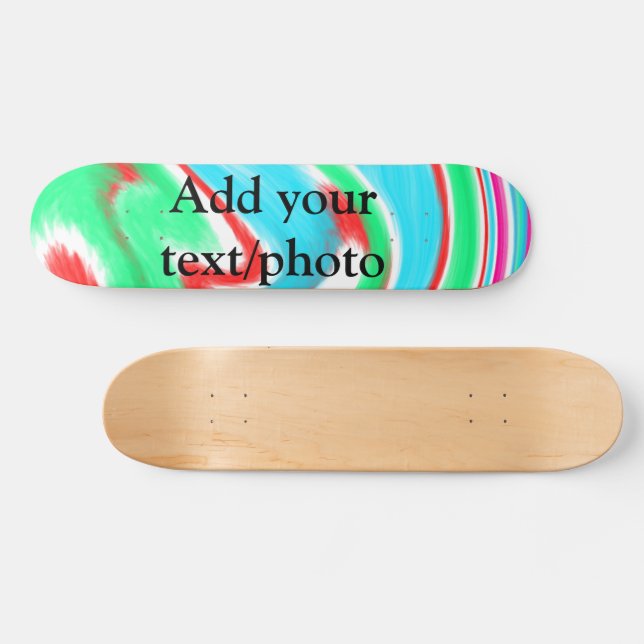 Skate Mármore de derramamento de acrílico simples adicio (Horz)