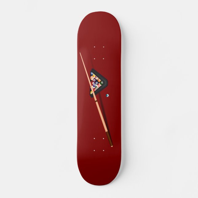 Skate Maroon Billiard Mesa (Frente)