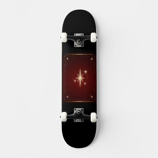 Skate Maroon Vestido em Estrelas Ouros (Frente)