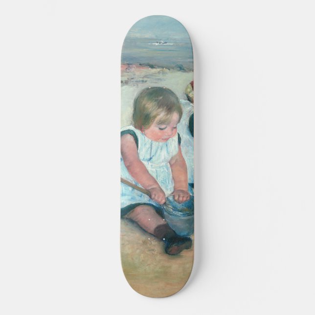 Skate Mary Cassatt - Crianças Brincando na Praia (Frente)