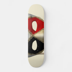 Skate Máscara de Carnaval de Mascarada Elegante Arte