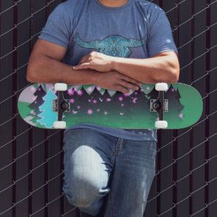 Skate Máscaras das árvores de Natal do verde