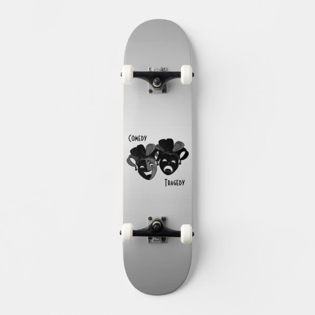 Skate Máscaras de Teatro de Comédia e Tragédia (Frente)