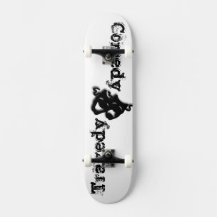 Skate Máscaras de Teatro de Comédia e Tragédia Pretas