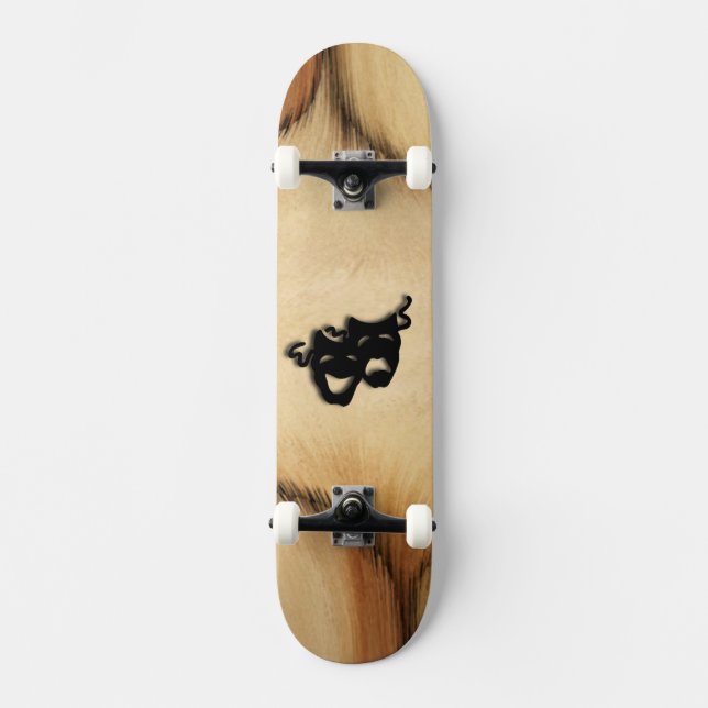 Skate Máscaras Russas de Comédia e Teatro Tragédia (Frente)