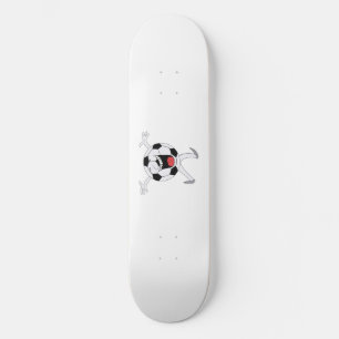 Skate Mascote Bola de Futebol Risonha