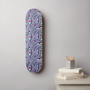 Skate Mau de Horror Olhos de Pastel Púrpura Gótico