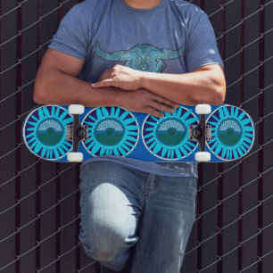Skate Mazipoodles Sunflower Sunshine: Blue 1