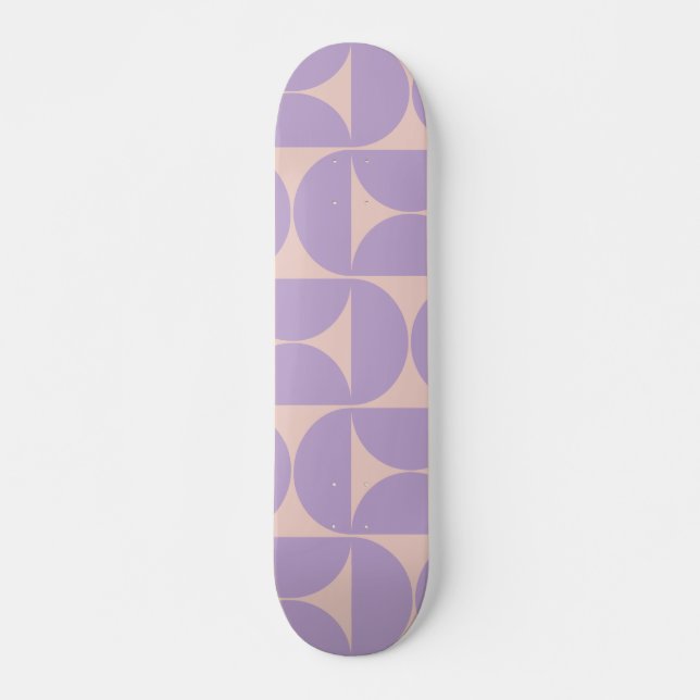 Skate Meio século moderna de Lavanda de padrão (Frente)