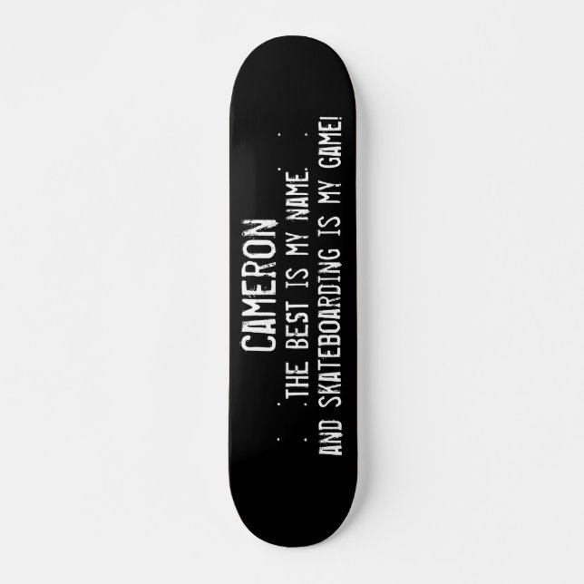 Skate Melhor É Meu Nome Custom Grunge (Frente)