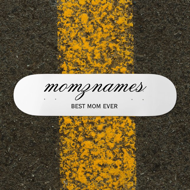 Skate Melhor Mãe Personalizada Nome De Caligrafia (Criador carregado)